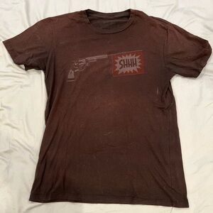 Faded black short sleeve graphic t-shirt sz L